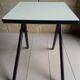Tabouret en formica pliant années 50
