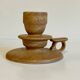 Geometric Hand CANDLE HOLDER Stoneware VINTAGE France
