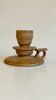 Geometric Hand CANDLE HOLDER Stoneware VINTAGE France