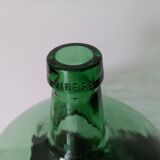 Ancienne  dame jeanne en verre soufflé contenance 30 l