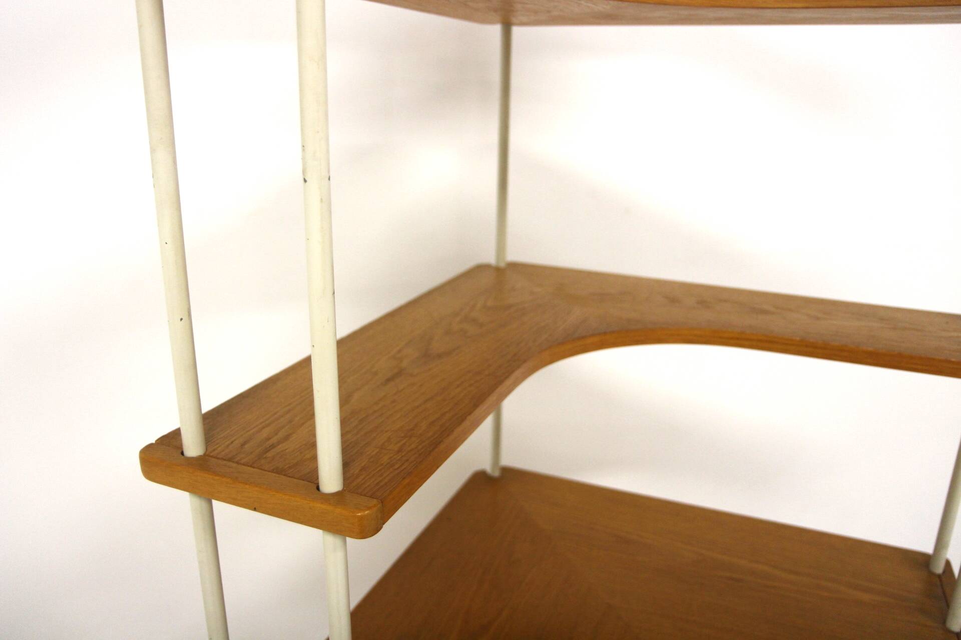 "Prydno" corner bookcase in oak, Bröderna Gustafssons, Sweden, 1950