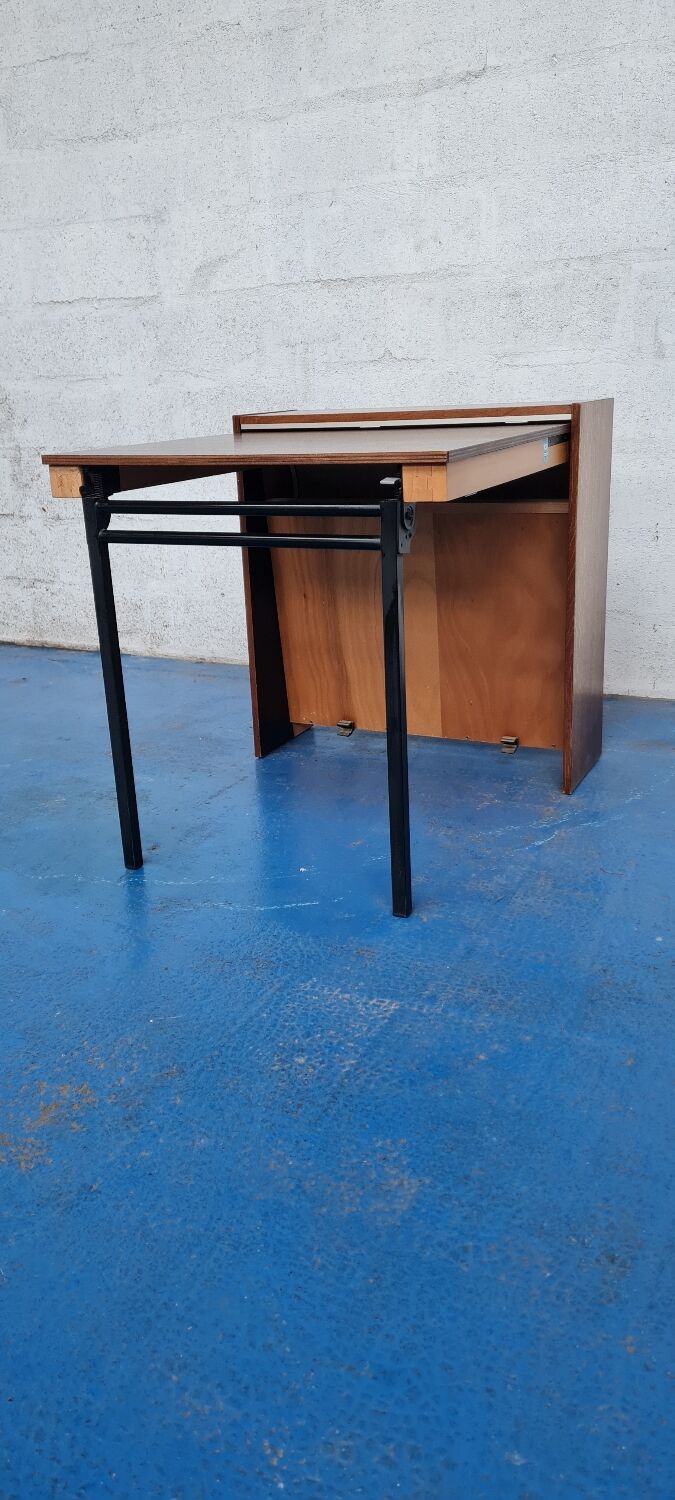 Vintage retractable folding table