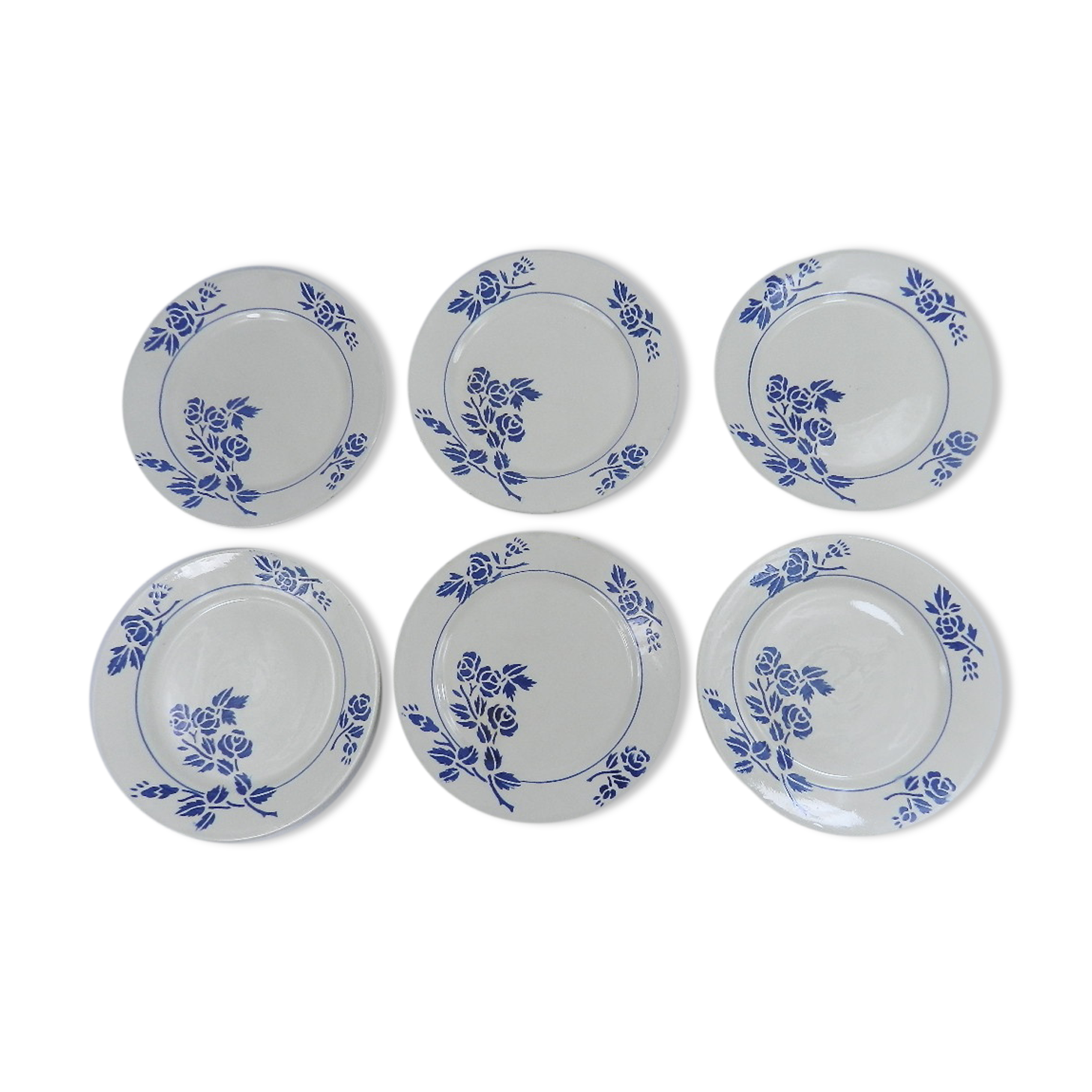 6 assiettes plates lonchamps