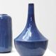 Rogier Vandeweghe, Blue-Glazed Tapered Vase for Amphora
