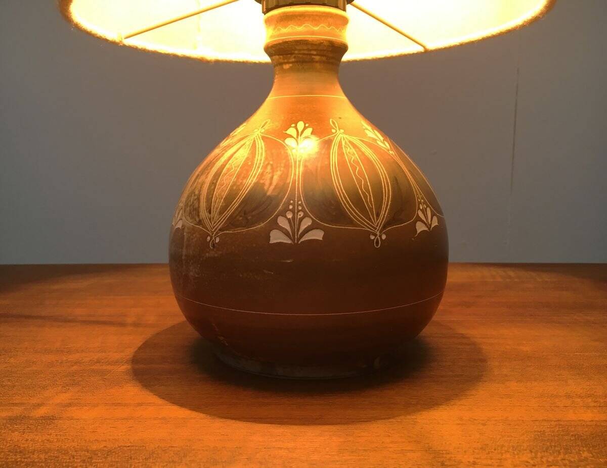 Mid-century German ceramic table lamp by Thoms Keramik.