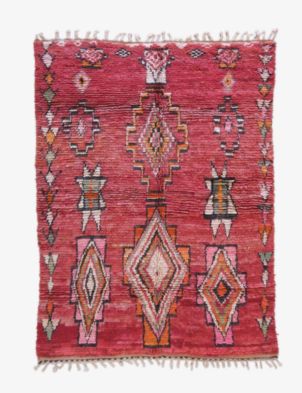 Tapis Boujad Rouge Berbère - 294 x 211 cm