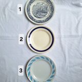 Blue vintage dinner plates