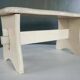 Vintage repainted farmhouse stool or footrest