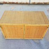 Low rattan sideboard 1960