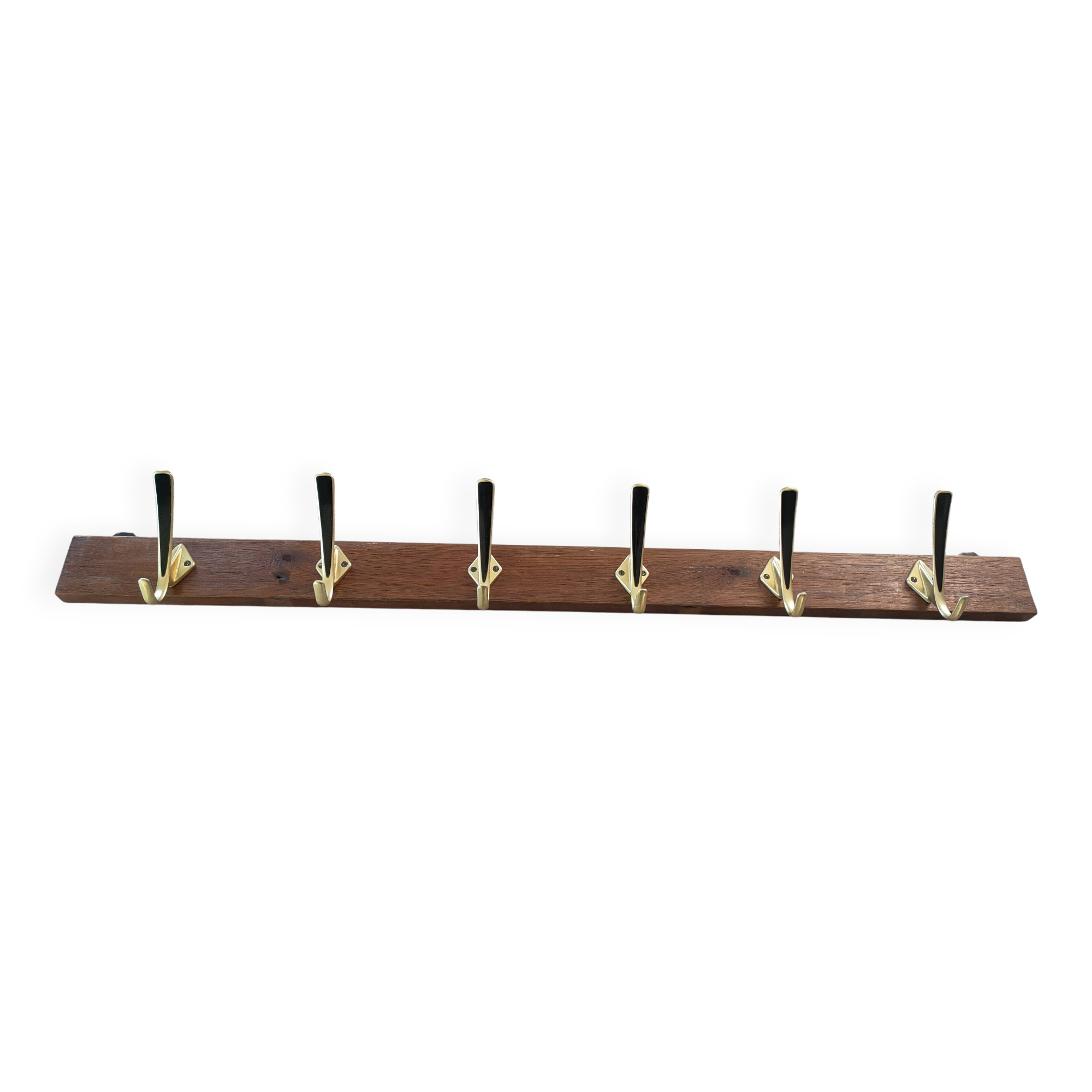 vintage coat rack with 6 hooks