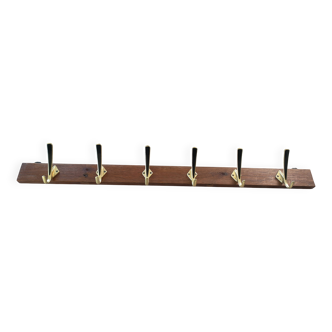 vintage coat rack with 6 hooks