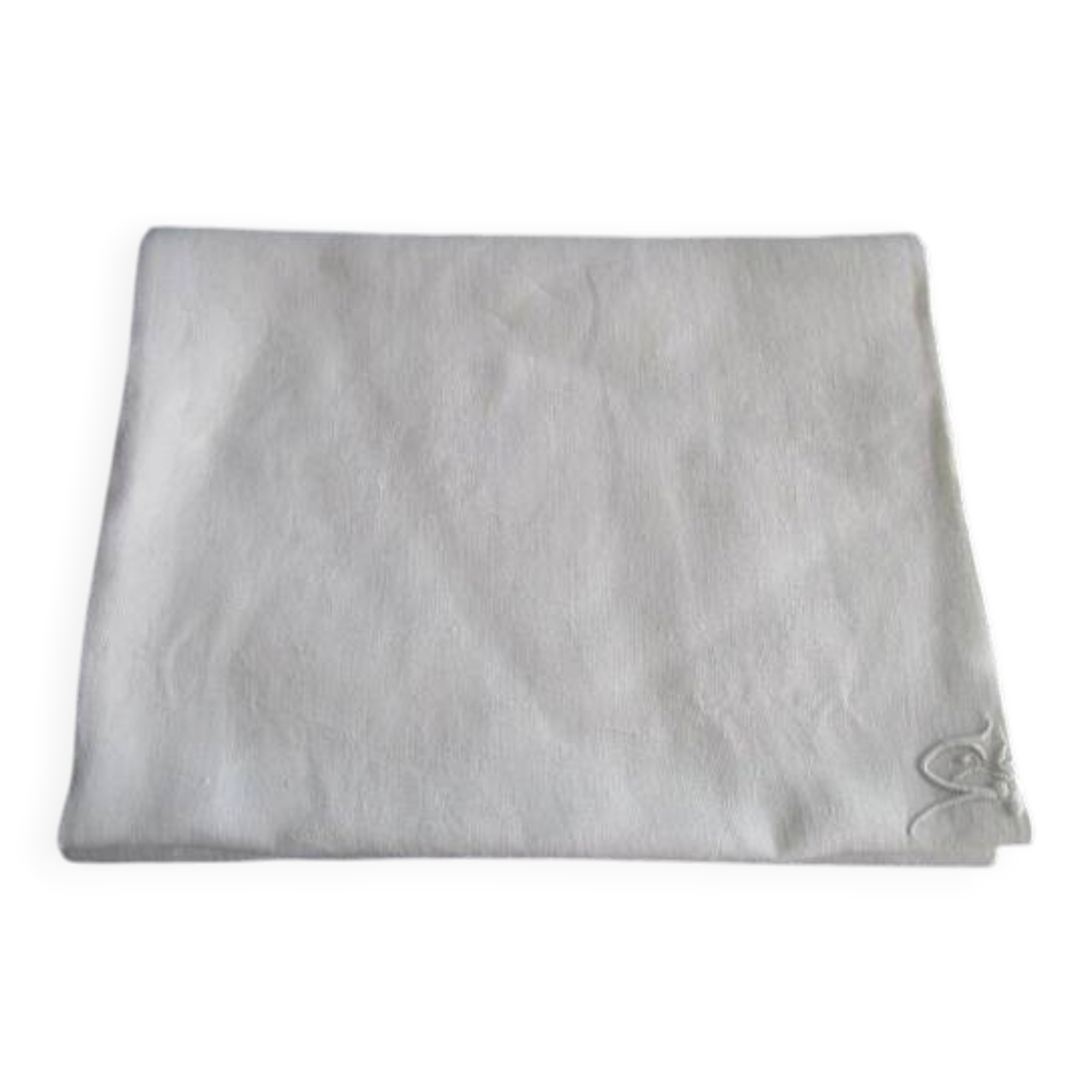 Nappe ancienne damassée, monogrammée