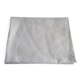 Antique damask tablecloth, monogrammed 230x160cm