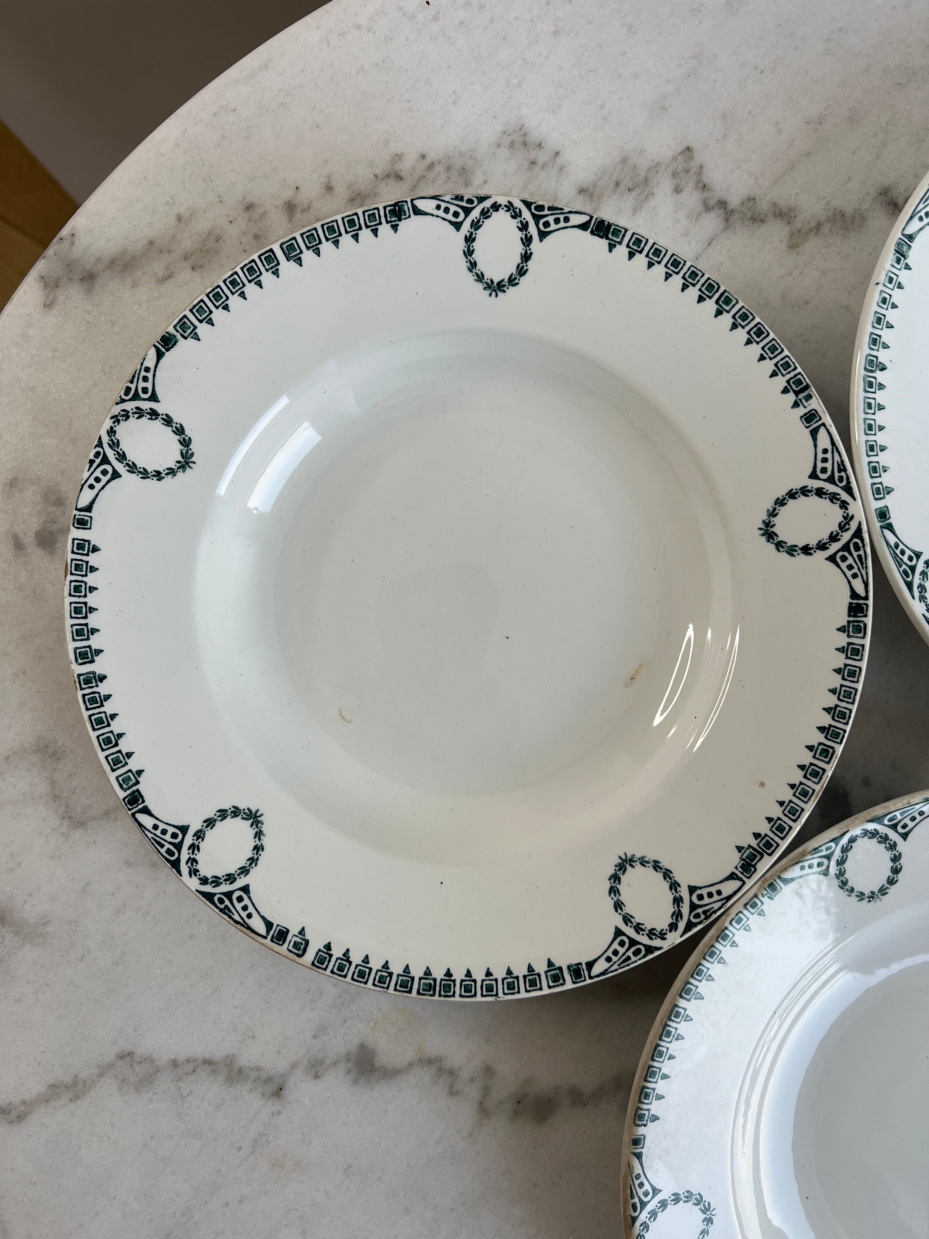 Ironstone Set of 3 Deep Plates Ceranord St Amand