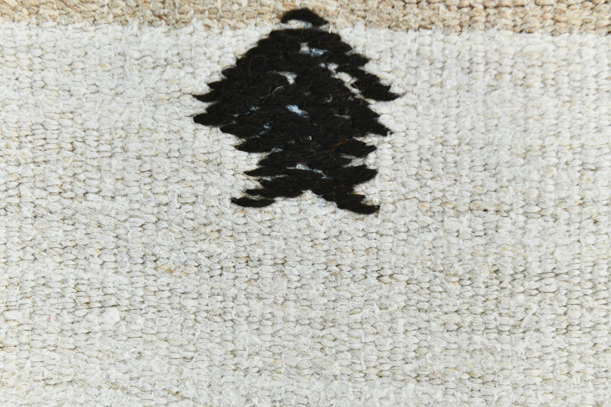 Kilim Turc Écru à Rayures, Style Scandinave, Salon et Chambre, 176x252Cm