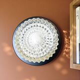 Glass flush mount ceiling or wall lamp