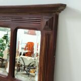 Antique beveled mirror on a wooden frame, 1930