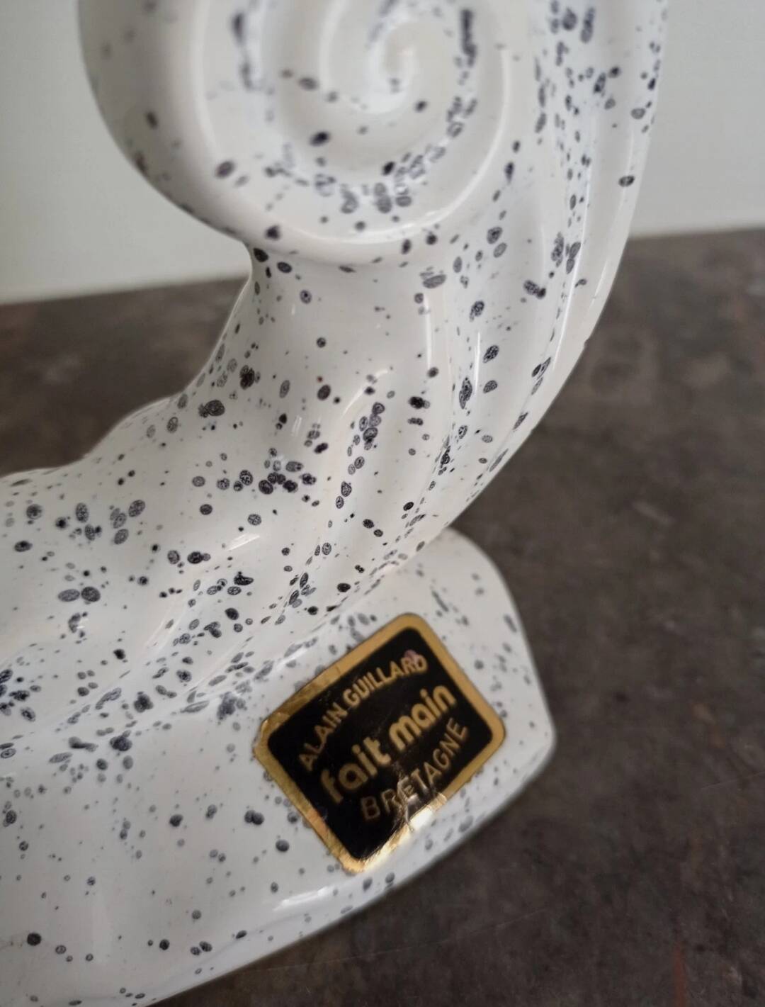 Speckled candle holder Alain Guillard