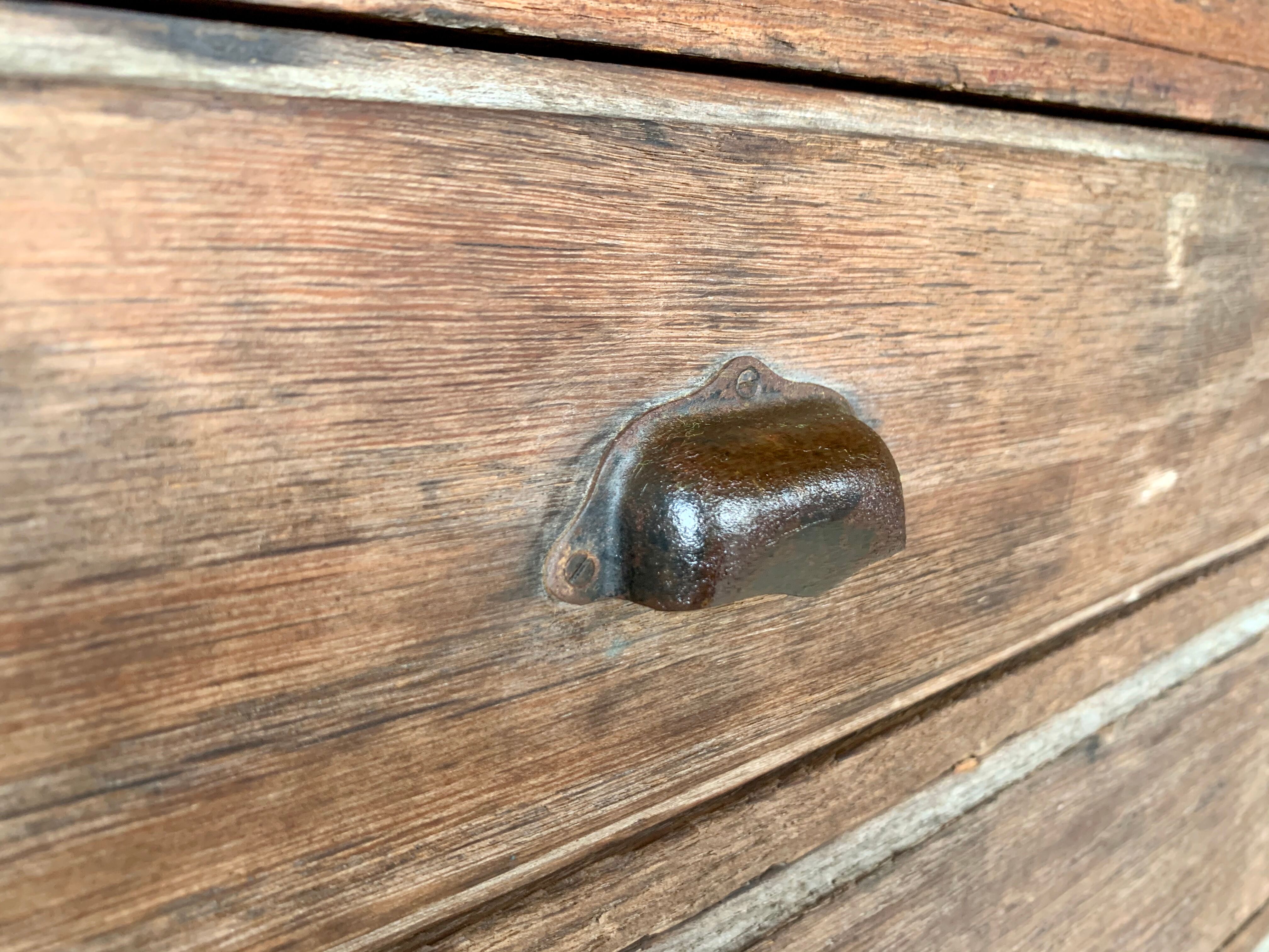 Cabinetmaker's workshop furniture with 12 drawers circa 30's/40's