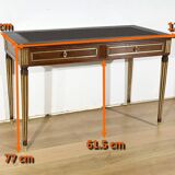 Mahogany Bureau Plat, Louis XVI style - 2nd part of the 19th century