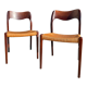 Pair of chairs n°71 by Niel Otto Møller