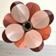 Suspension metal petals two-tone design 70s