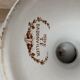 Antique compotier Badonviller model Blackberry in ironstone