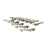 Knife holder dog silver metal