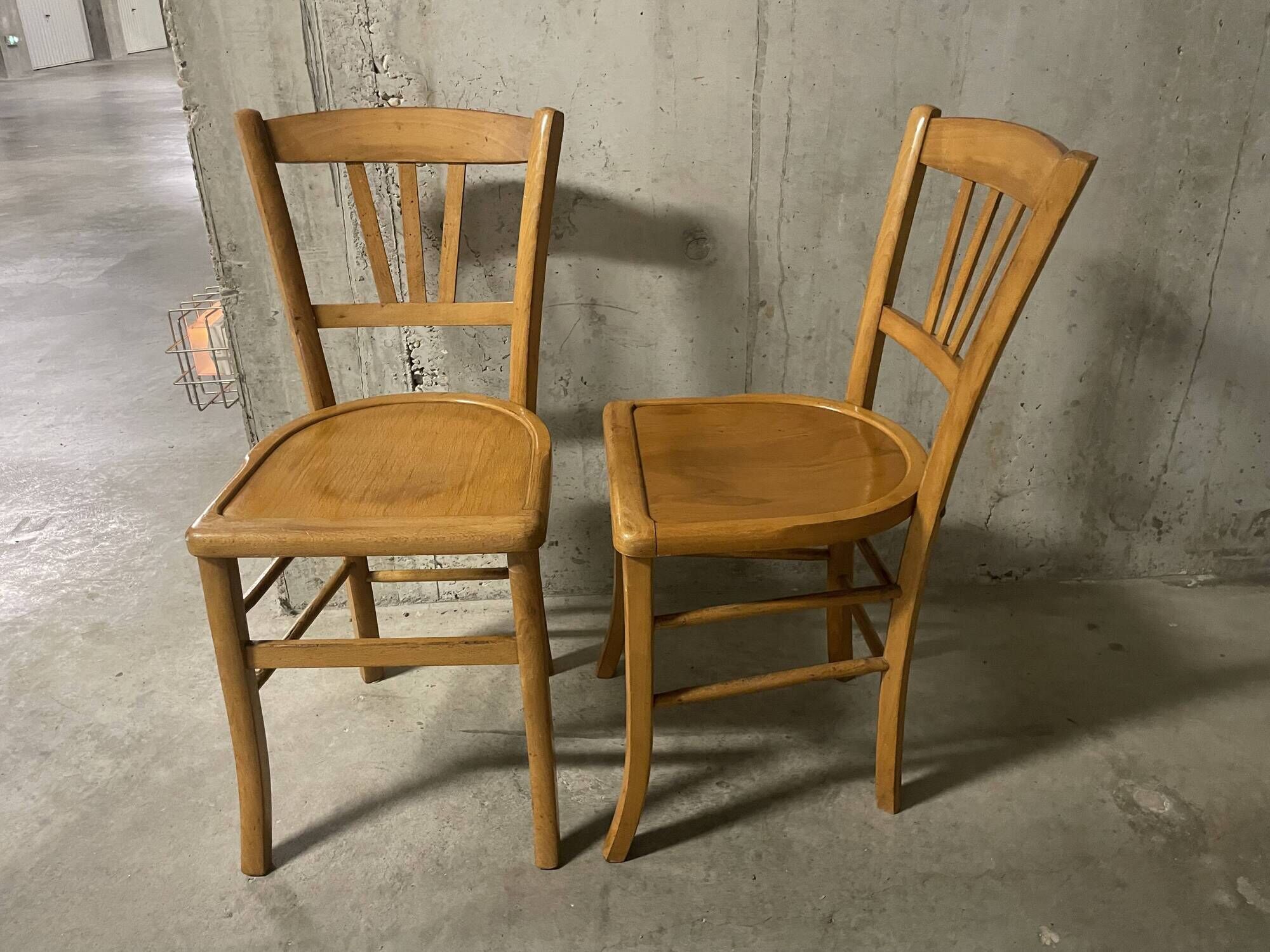 Pair of 1960s bistro chairs