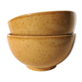 Vintage bowls in glazed stoneware