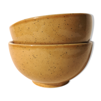 Vintage bowls in glazed stoneware