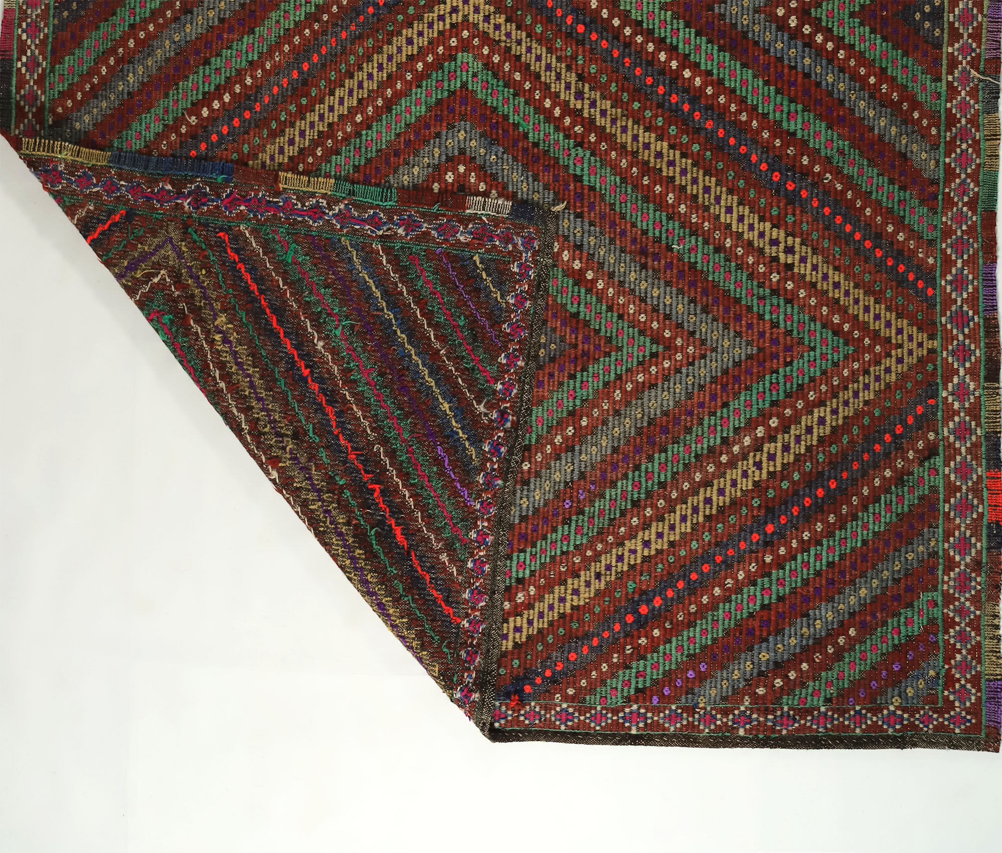 Anatolian handmade kilim rug 284 cm x 196 cm