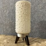 Bubble lamp in white plastic, plexiglass and aluminum from the 70s