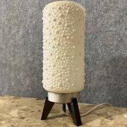 Bubble lamp in white plastic, plexiglass and aluminum from the 70s