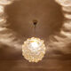Vintage Limburg pendant lamp, Bubble Glass & Brass, 60s