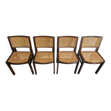 Set of 4 Baumann chairs, 1970s