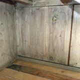 Antique bathroom furniture double sink marble top