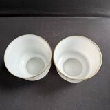 Paire de cache-pots – opaline de cristal - xixème