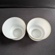 Pair of cache-pots – opaline crystal – 19th century