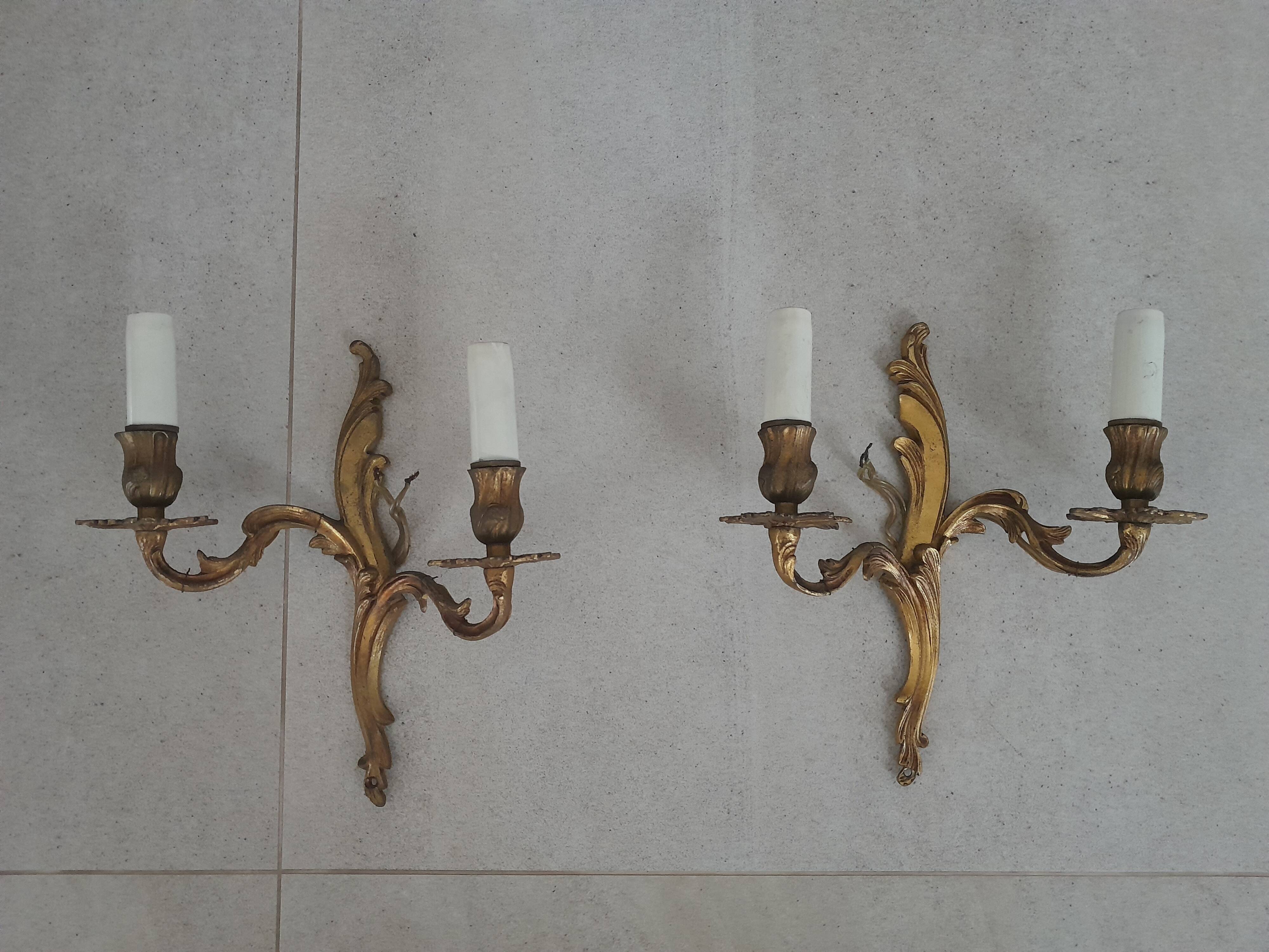 Bronze wall lights