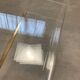 Plexiglass and brass magazine rack from the 70s in Hollywood Regency style.