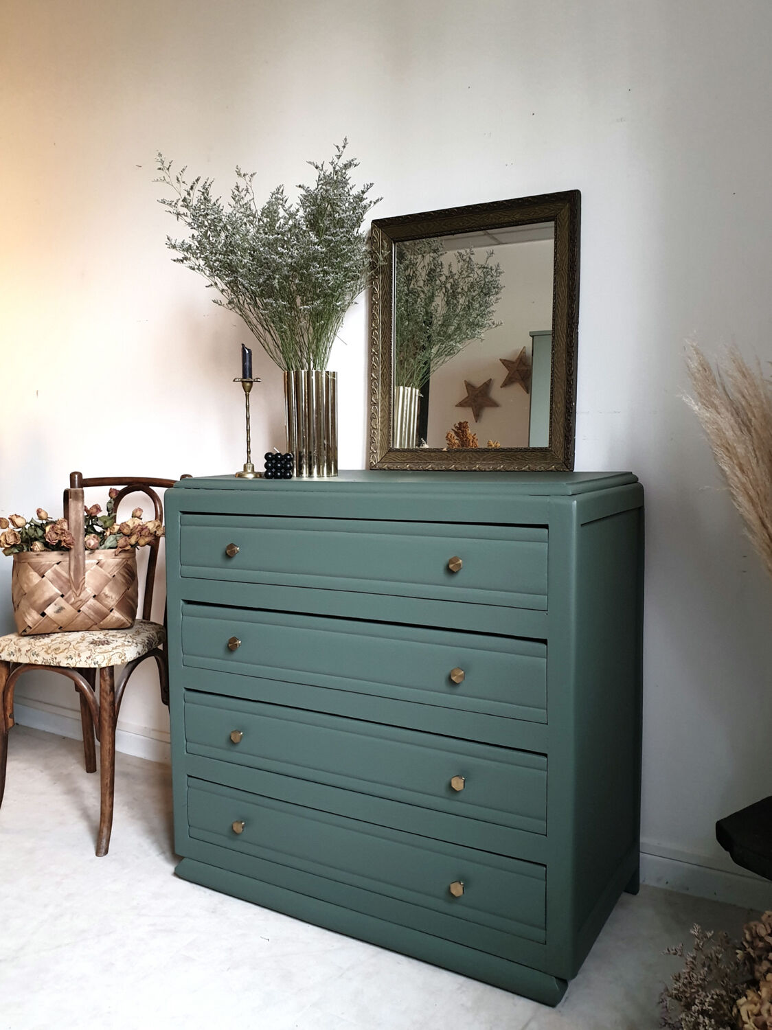 Commode Art Déco vert
