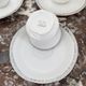 Coffee set, tea 1925, art deco, union céramique, uc, limoges, 8 cups, 8 subcups, teapot