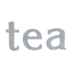 Lettres d'enseigne tea des années