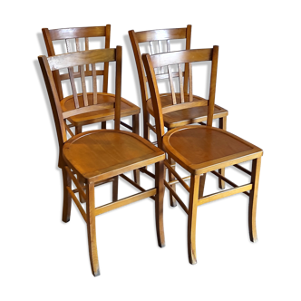 Set de 4 chaises bistrots style Luterma – années 50/60