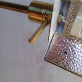 Liseuse / lampadaire articulé ep 1970 laiton doré