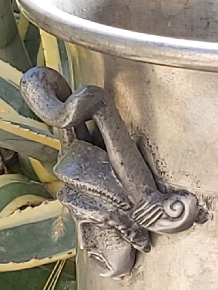 Vintage tin champagne bucket