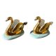 Limoges porcelain salt and pepper shakers with a bird motif