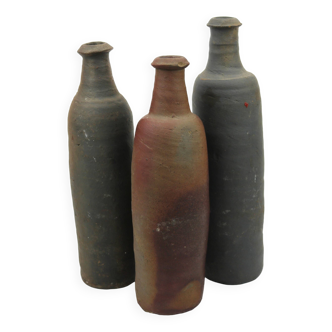 Bouteilles anciennes en grès français