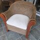 2 fauteuils contemporains en rotin